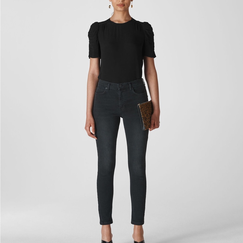 Whistles Nelly Shell Top in Black, New with Tags! Size 6 US. Sold out online!